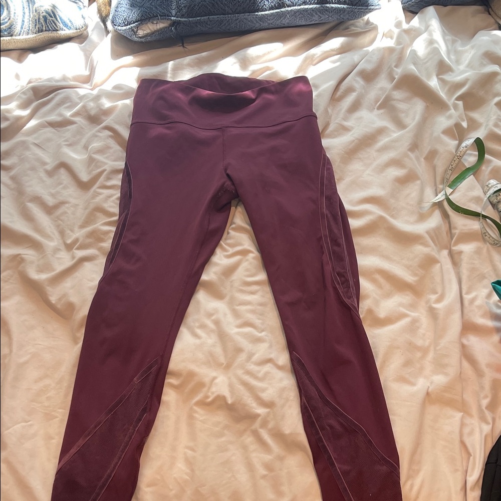 lululemon athletica Burgundy Leggings
